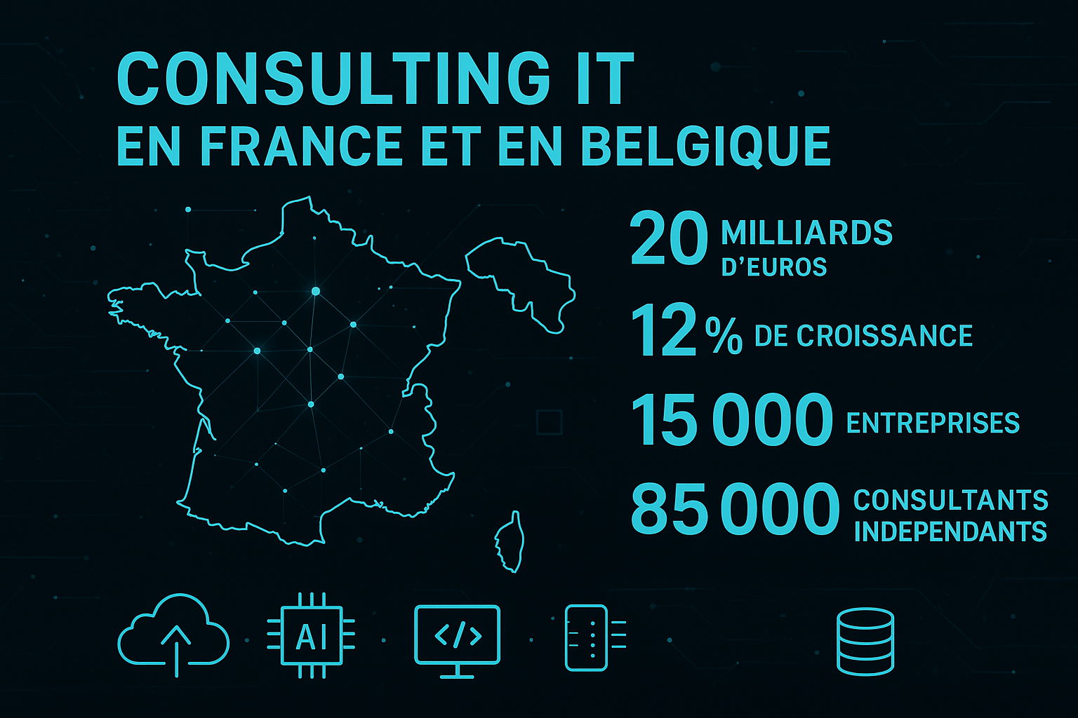 Consulting IT en France et en Belgique - Analyse du marché 2025